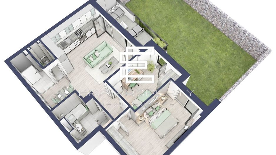 Apartament 3 camere | parter cu gradina | Zona Alba Iulia – Sibiu - Schiță 12