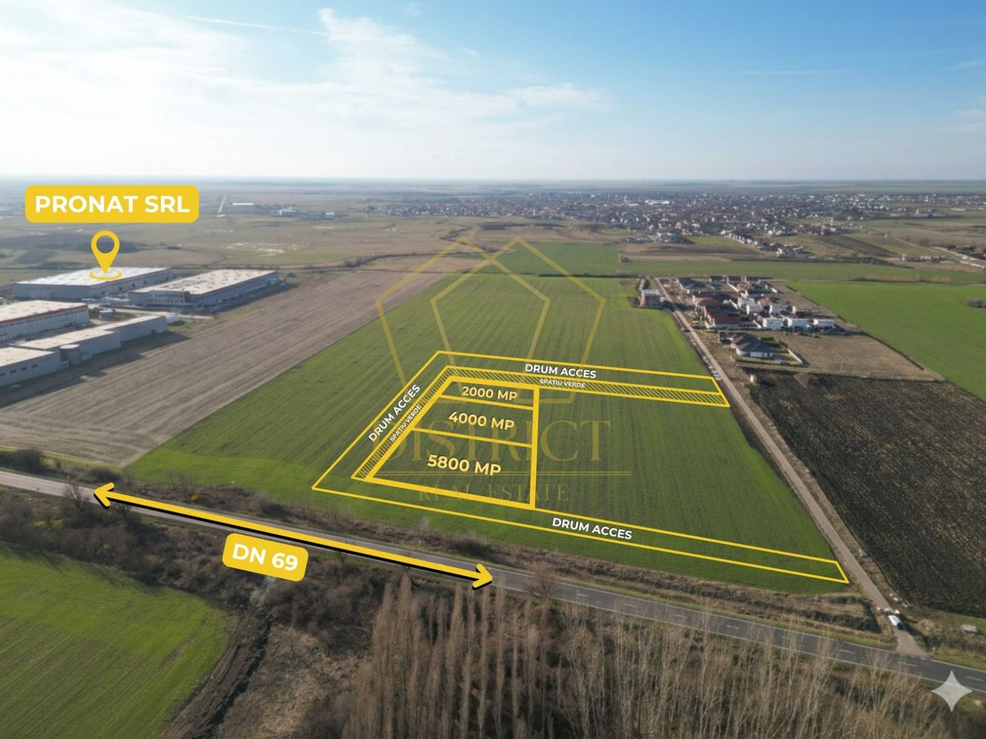 COM 0% Parcele de teren intravilan industrial cu utilitati | Sanandrei - Poză 2