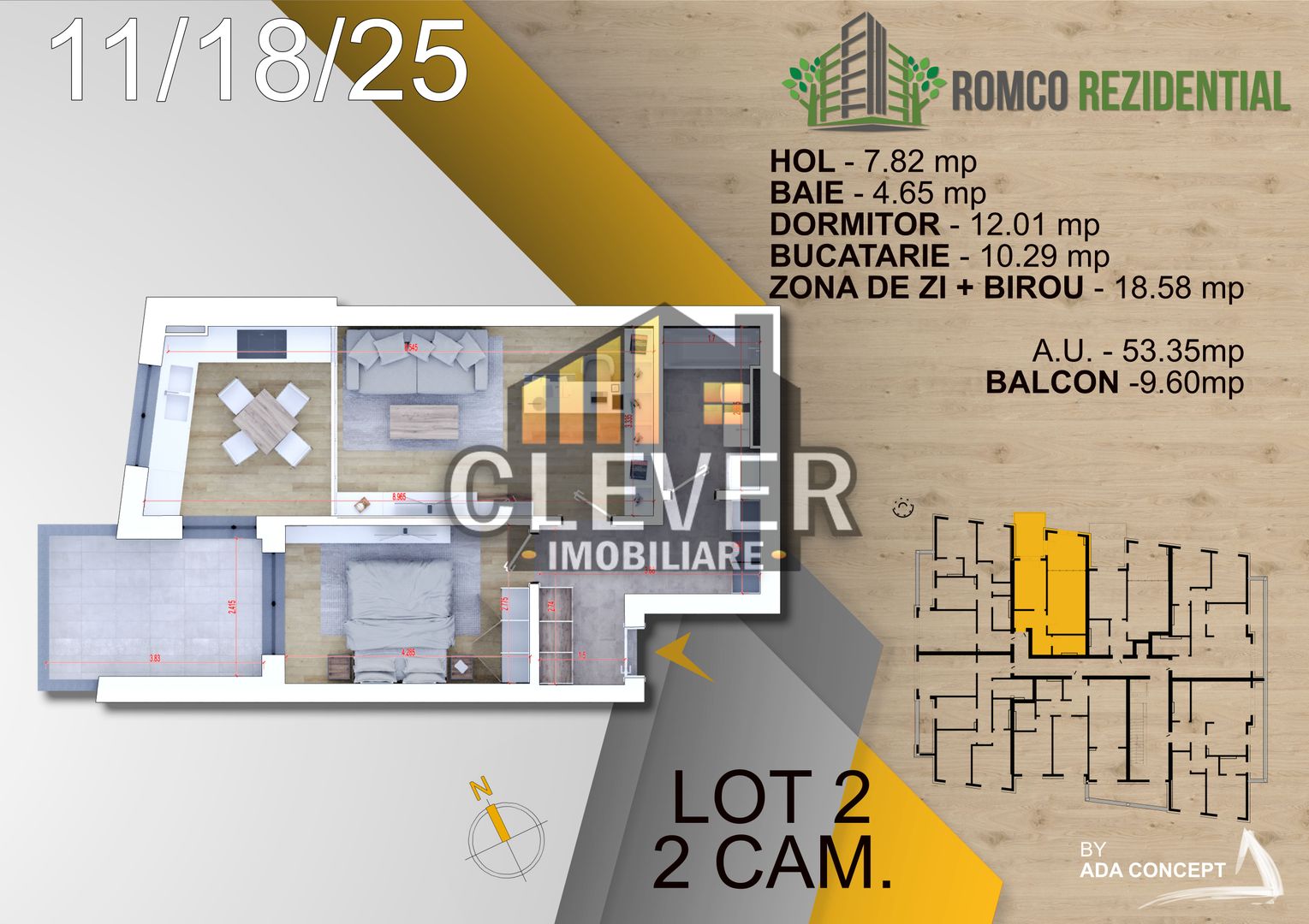 Ap 2 Camere, Panouri Solare, Ventilație Inteligentă NovingAIR - Pallady - Poză 2