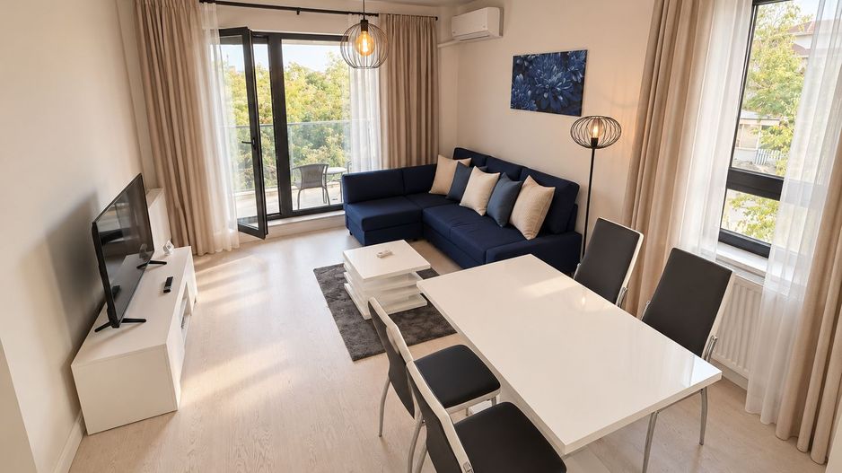 Apartament 2 camere de închiriat în Pipera, 56 mp, 550 €/lună, mobilat - Poză 12