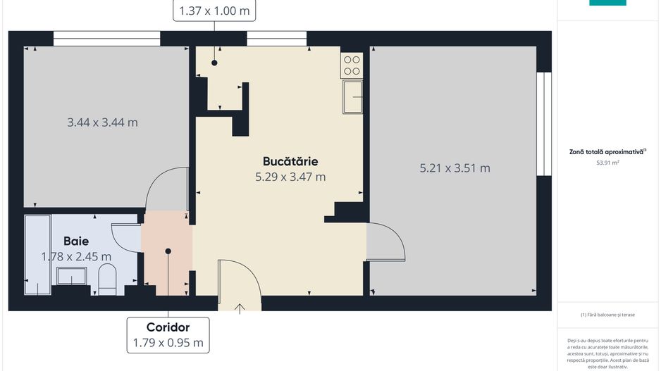 Apartament pe Malul Mureșului în Micălaca - Poză 10