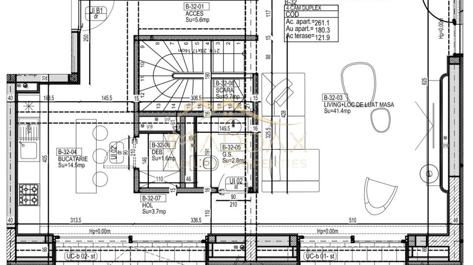 Impressive Penthouse-Triplex ** Green Building***/ 3 parking / Stefan Cel Mare - Schiță 54