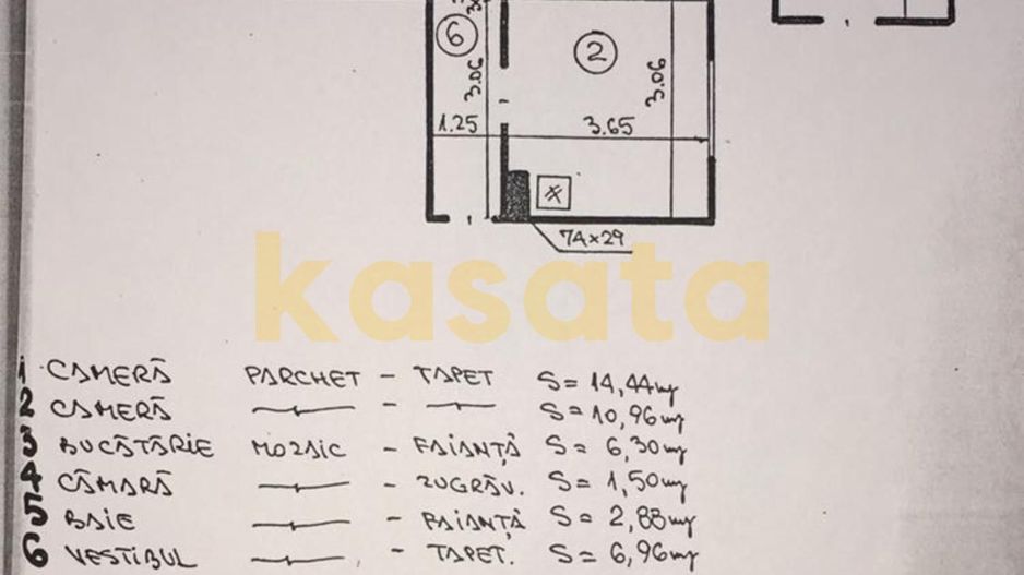 Apartament 2 Camere Floreasca | Decomandat | – Confort și Liniște - Schiță 9