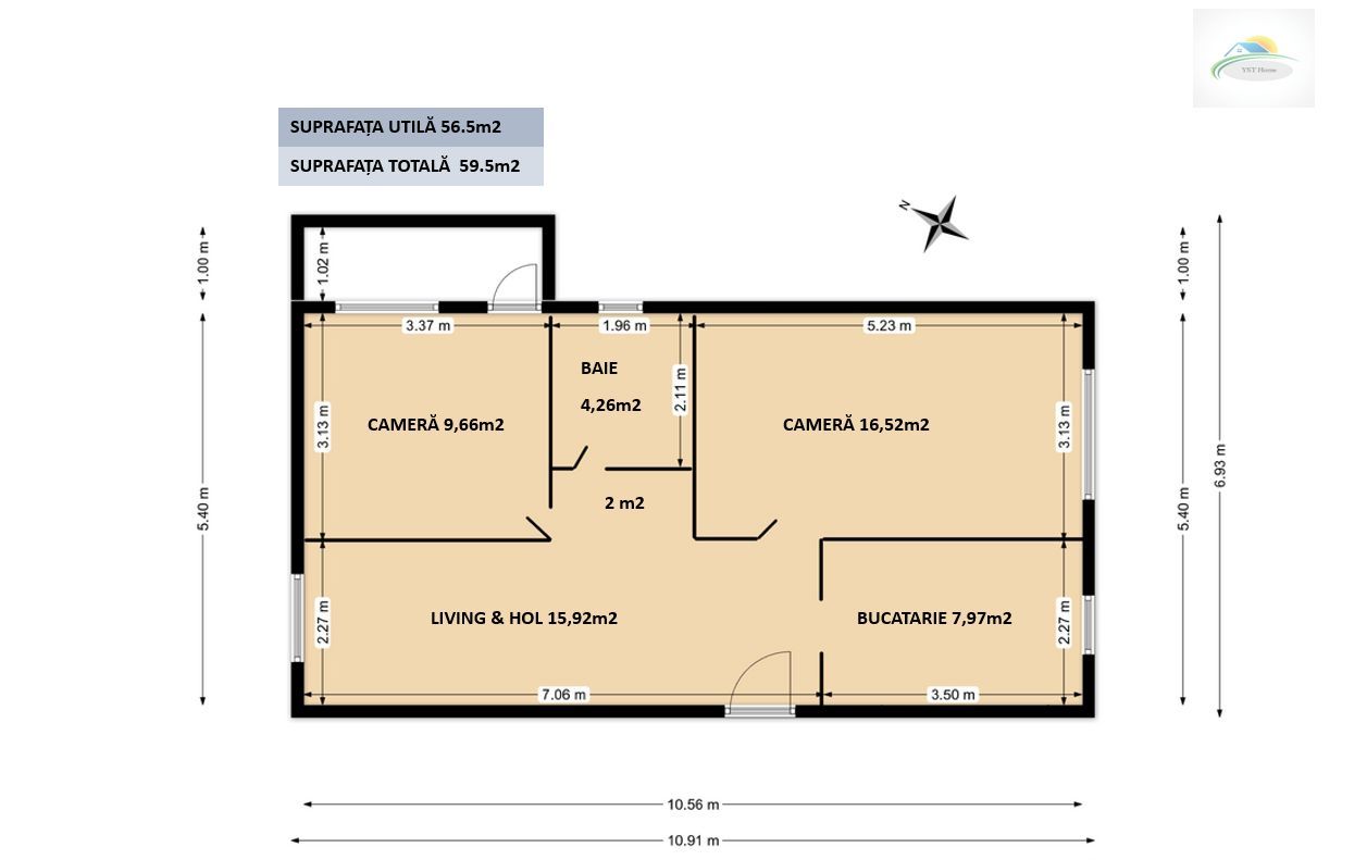 APARTAMENT 3 CAMERE , PIATA RAHOVEI - Poză 8