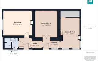 Casă cu 2 camere și 456 mp teren în Ghioroc - Poză 13