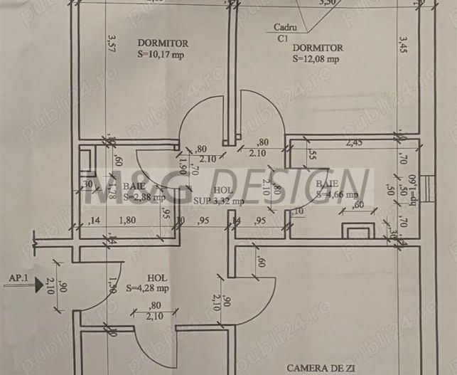 Apartament 3 camere zona Aradului parter cu balcon - Poză 10