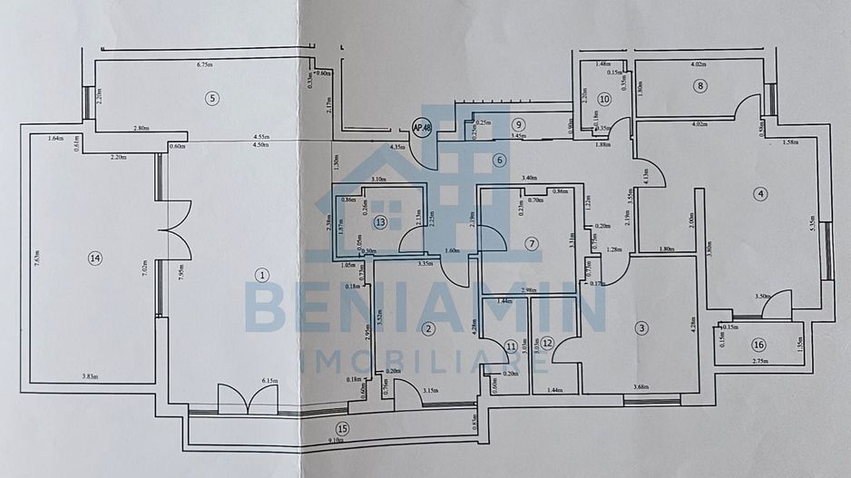 Penthouse vedere panoramica 220mp luxos modern - Schiță 14