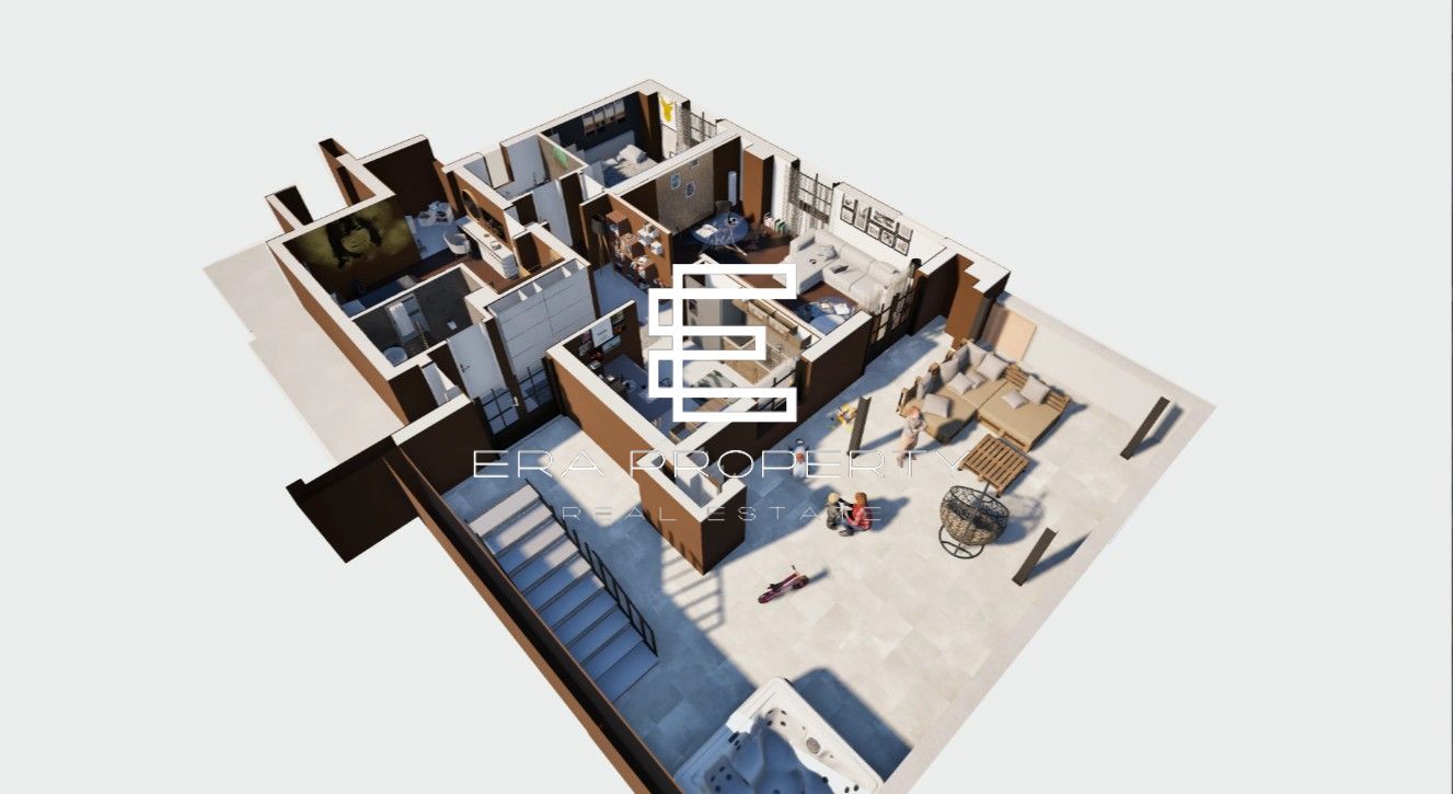 PENTHOUSE 3 CAMERE – 91 mp + 2 TERASE 191 mp | LA CHEIE | Calea Surii Mici - Schiță 10