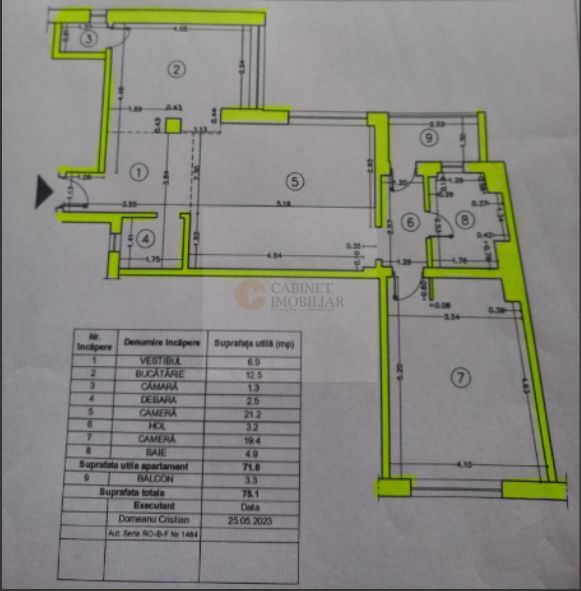 2 camere | 75 mp |  Universitate | Etaj Intermediar - Poză 14