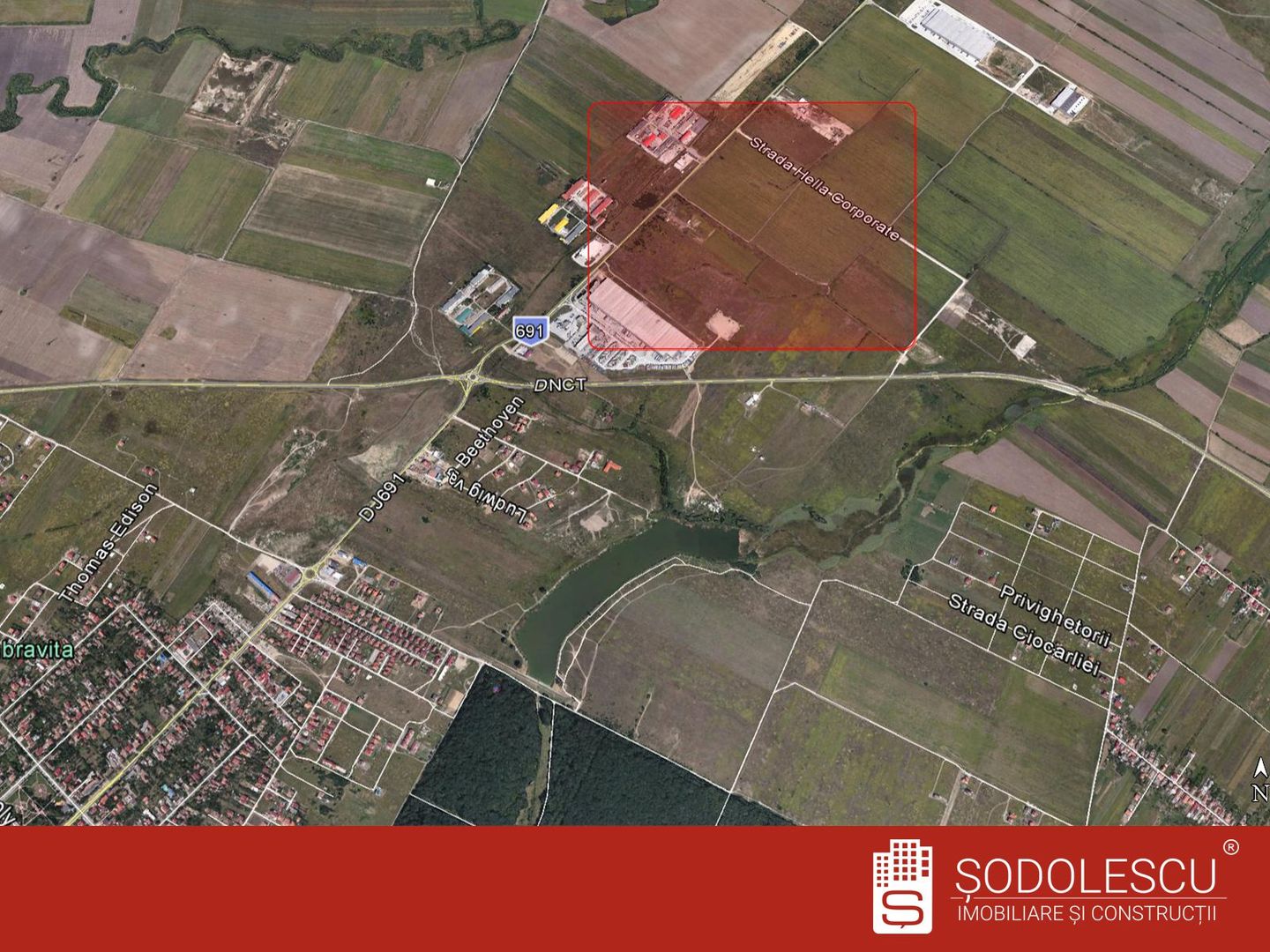 DE VANZARE TEREN 3.960MP, ZONA CENTURA NORD-DUMBRAVITA - Poză 2