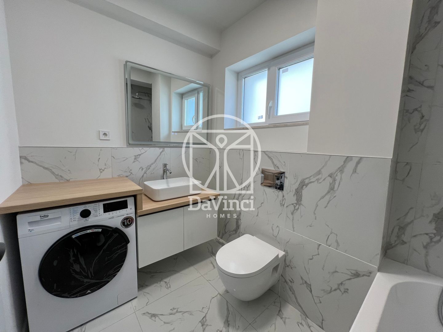 Apartament 2 camere, finisat la alb, aer cond. (NCL-1A-L-ap.1) - Poză 3