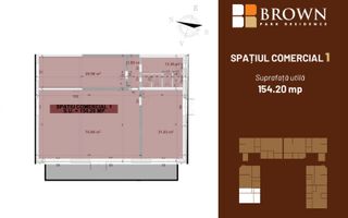 Spatiu Comercial la inchiriere, 154.20 mp, zona Parc Tudor Arghezi - Schiță 8