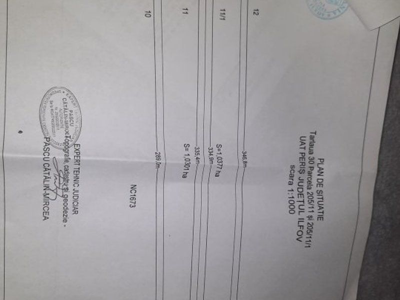 Teren intravilan construibil de vanzare | 10377 mp | Utilitati | Peris - Poză 3