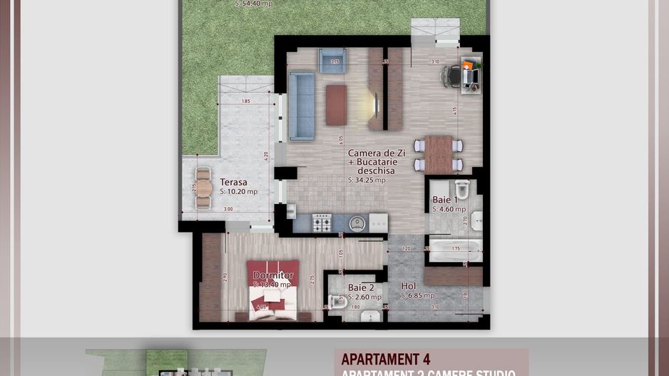 AP. 2CAM. + GRADINA 54MP /  FINISAJE PREMIUM. COMISION 0%! - Poză 1