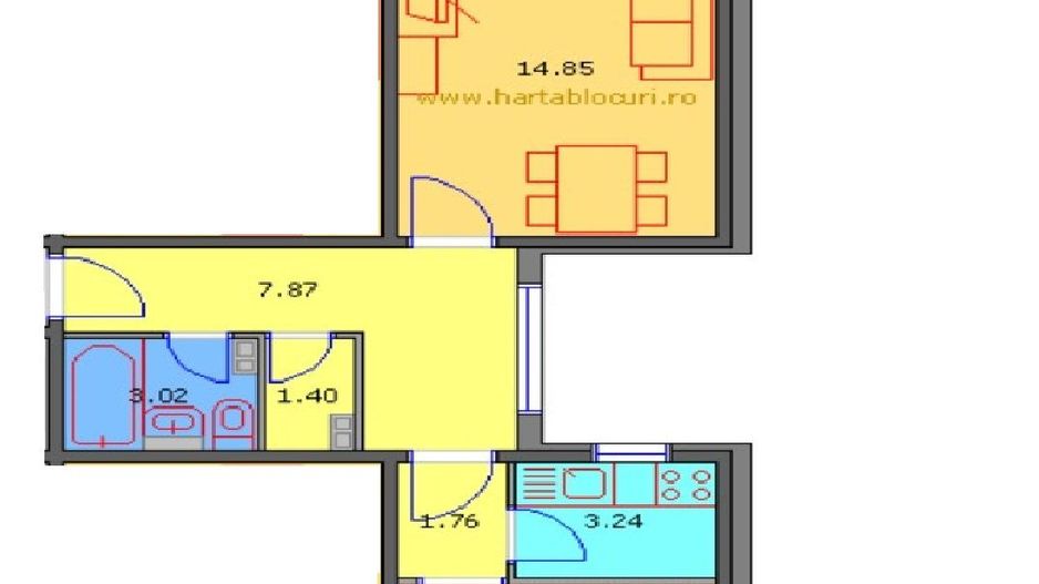 APARTAMENT 2 CAMERE | ETAJ 5/10 | BOILER | LOC PARCARE | BLOC REABILITAT - Poză 10