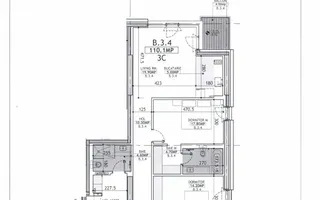 APARTAMENT 3 CAMERE | LOC DE PARCARE | ONE VISTA FLOREASCA - Schiță 14