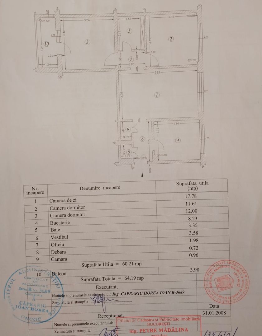 Apartament cu 3 camere - Centrala - Auchan Titan - Metrou 1 Decembrie - Poză 3
