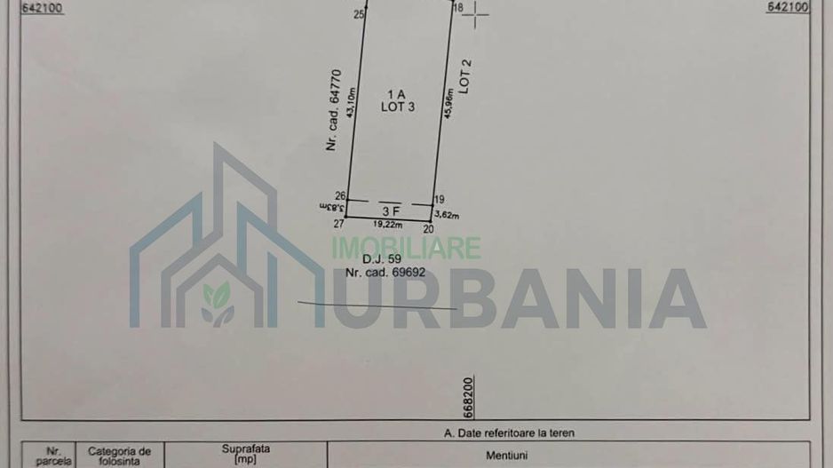 Teren intravilan 1.334 mp în Erbiceni, jud. Iași – ideal pentru construirea unei locuințe - Poză 1