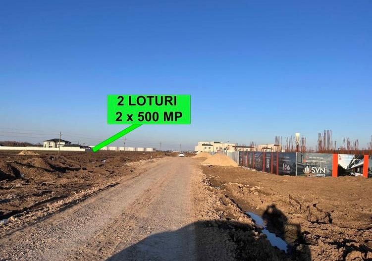 Teren Intravilan, Voluntari, Elisabeta Rizea, 1.000 mp, 2 loturi - Poză 1
