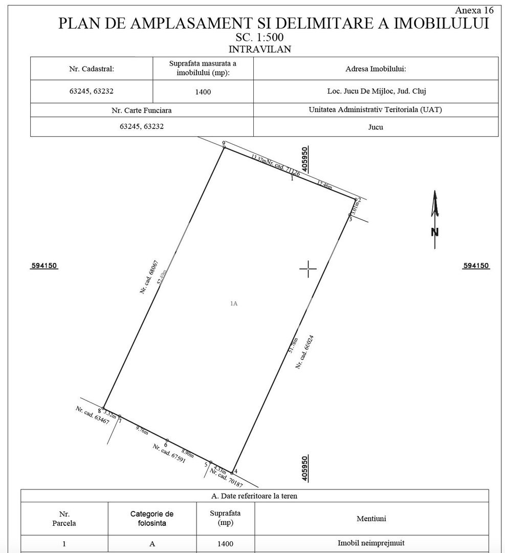 COMISION 0% - Teren Intravilan în Jucu de Mijloc – 1400mp - Poză 3