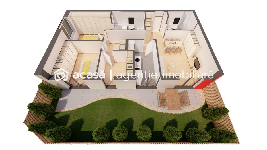 Singurul apartament NOU cu gradina proprie la ARED Comision 0 - Poză 2