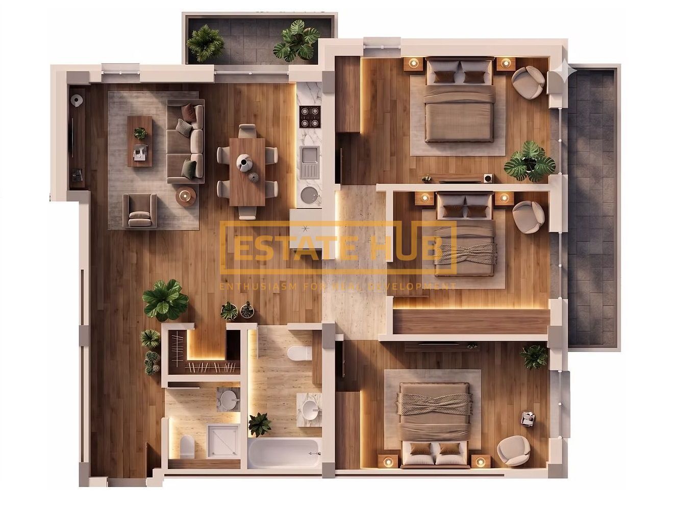 Apartamente 4 camere | Standarde NZEB | Comision 0 - Poză 2