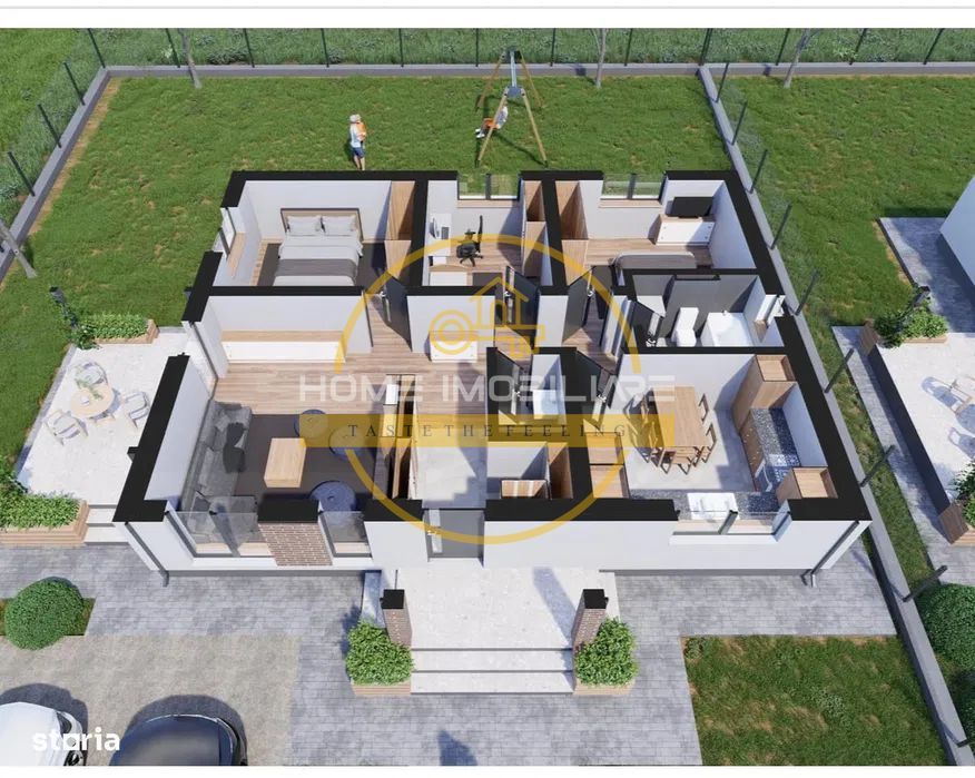 Casa 4 camere, 2 băi/incalzire in pardoseala/ teren 490 mp in zona Dancu-Holboca - Poză 5