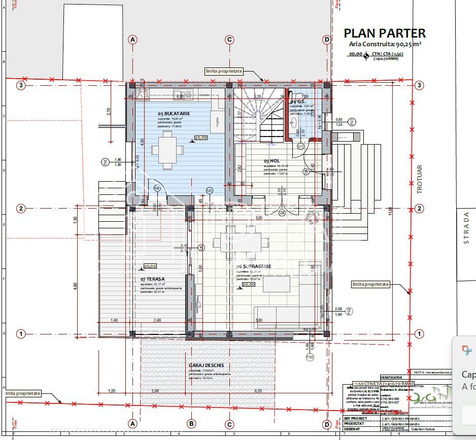 Teren intravilan 536 mp cu deschidere de 14 m –Piata Cluj - Poză 4