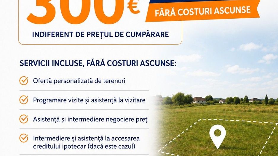 TEREN extravilan 800 mp, zona BRODOC; - Poză 3