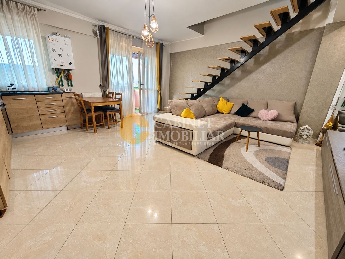 3 camere - mobilat & utilat - 77mp - tip DUPLEX - Poză 2