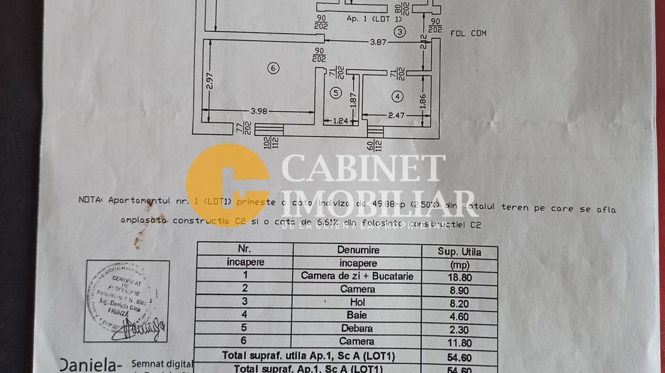3 CAMERE - CURTE PROPRIE -  2 LOCURI DE PARCARE - VALEA LUPULUI - Schiță 14