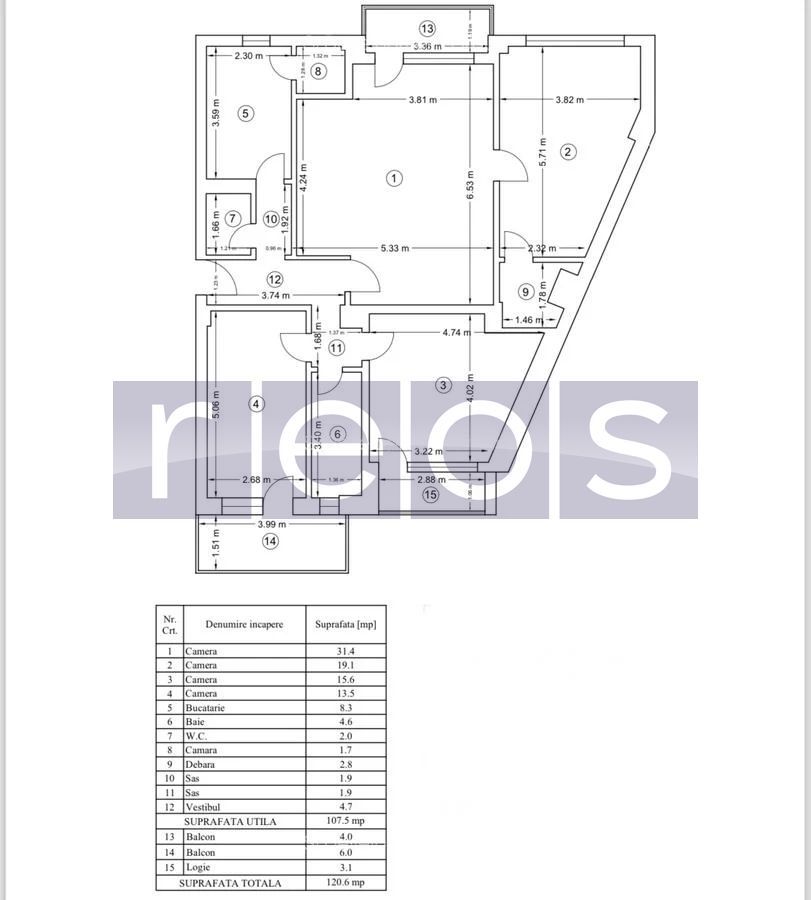 DE VANZARE AP 4 CAMERE 120 MP CISMIGIU-LIPSCANI | CIRCULAR | PARCARE - Poză 16