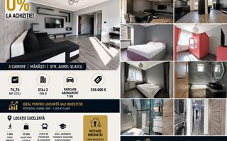 Comision 0%! Vânzare  4 camere |etaj 2/8| Cartier Mărăști | - Poză 1