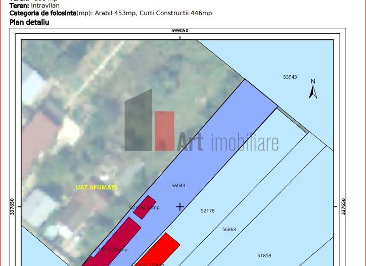 Afumati- Ilfov - teren 899 mp - 80€ /mp- Comision Cumparator ZERO - Poză 3