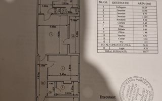 4 Camere | Etaj Intermediar | De Renovat | Proiect pentru centrala - Schiță 20