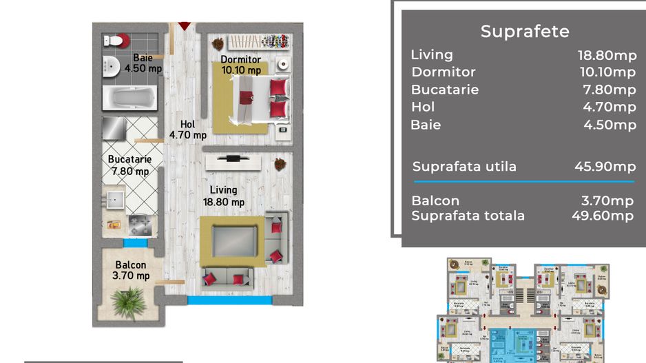Militari, Pacii, zona case/vile, metrou si stb, 2 camere tip studio, 50 mp - Schiță 8