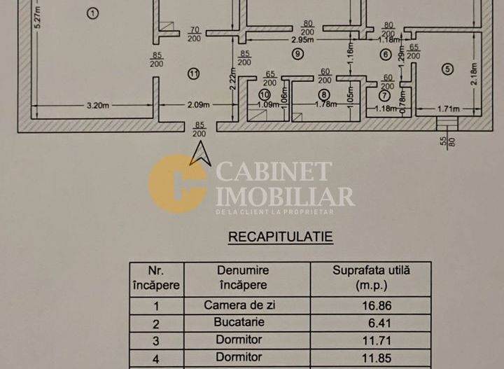 Podu Ros, 3 camere 71mp,  fara risc - Poză 7