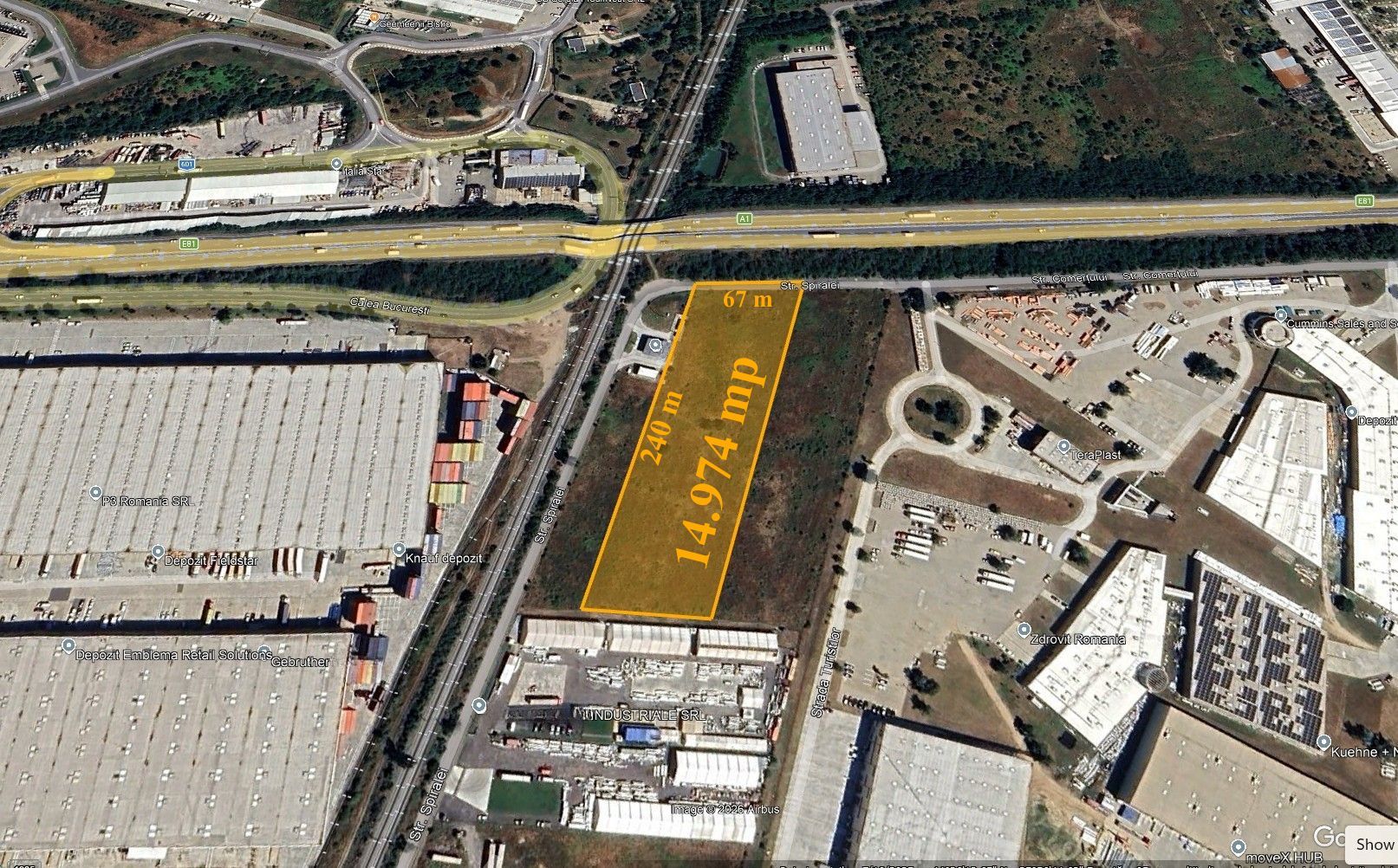 Teren industrial premium – A1 București–Pitești - 1,5 ha - Poză 3