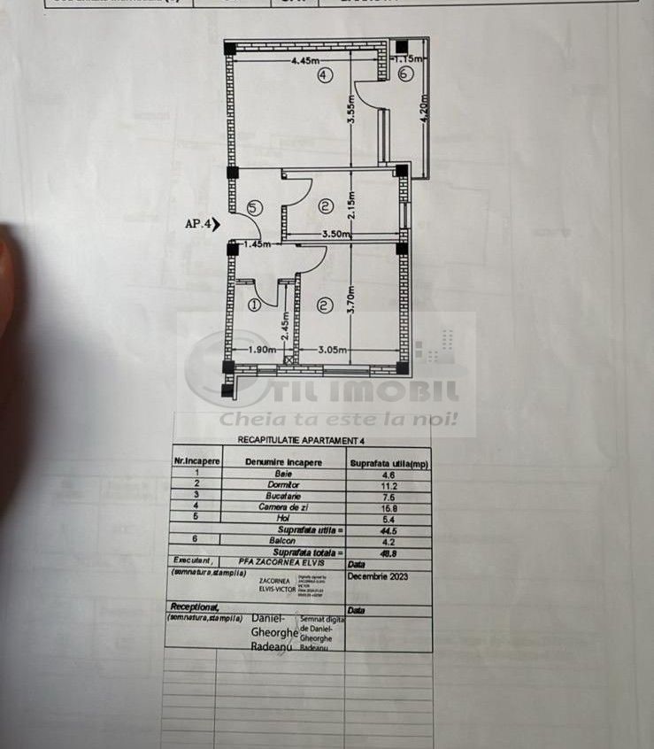 Apartament 2 cam -48.8 mp- Visan - 85.000 euro - Poză 7