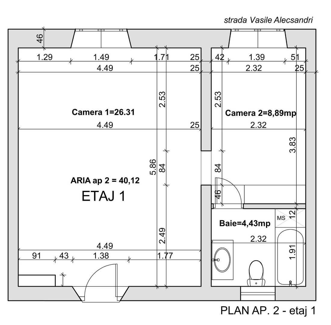 apartament 2 camere zona Unirii - Poză 4