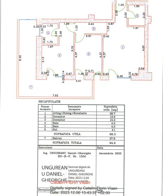 3 CAMERE || CORTINA 126 || EROUIANCU NICOLAE - Schiță 13