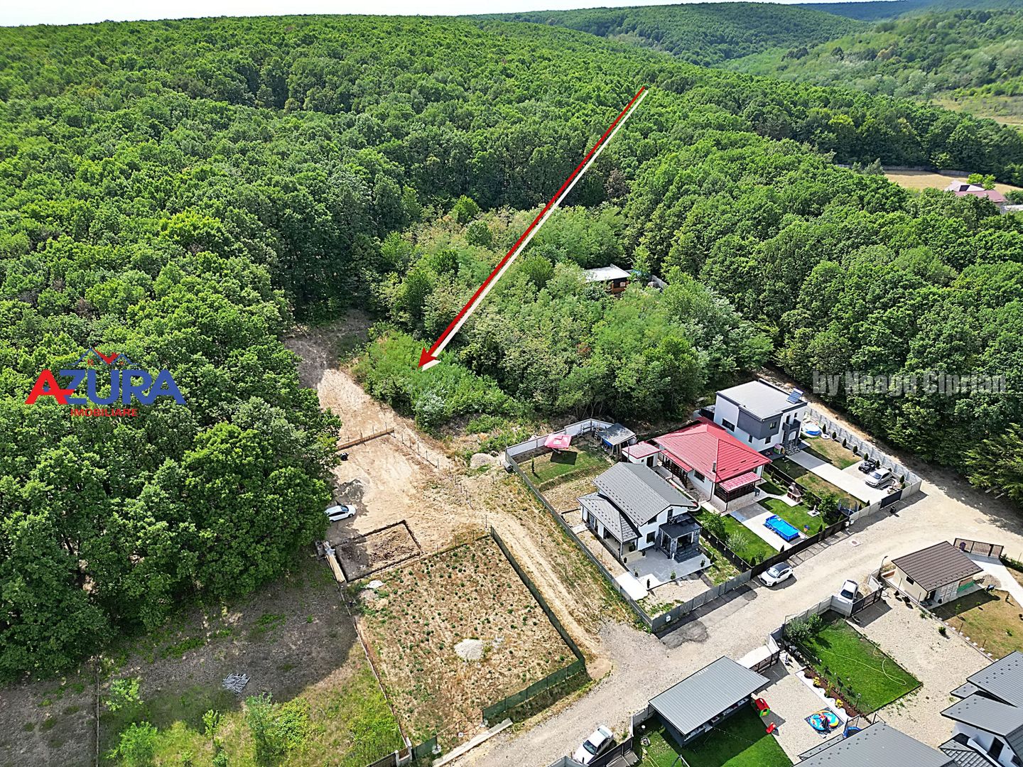 AZURA Imobiliare - Vanzare teren Hintesti, langa padure, 300m din DN - Poză 4