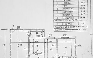 Apartament cu 3 camere, decomandat, zona 9 Mai - Poză 12