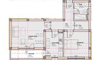 Apartament 2 camere LA CHEIE - Selimbar, Sibiu - Schiță 11