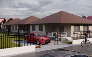 Casa 4 cam.2 băi,1 pivniță 1 dressing,500mp.teren,gard,pavaj - Poză 14