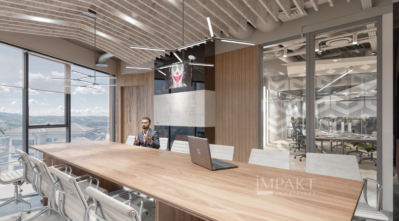 Spatiu birouri  1320 m2 finisat Europa - Poză 10