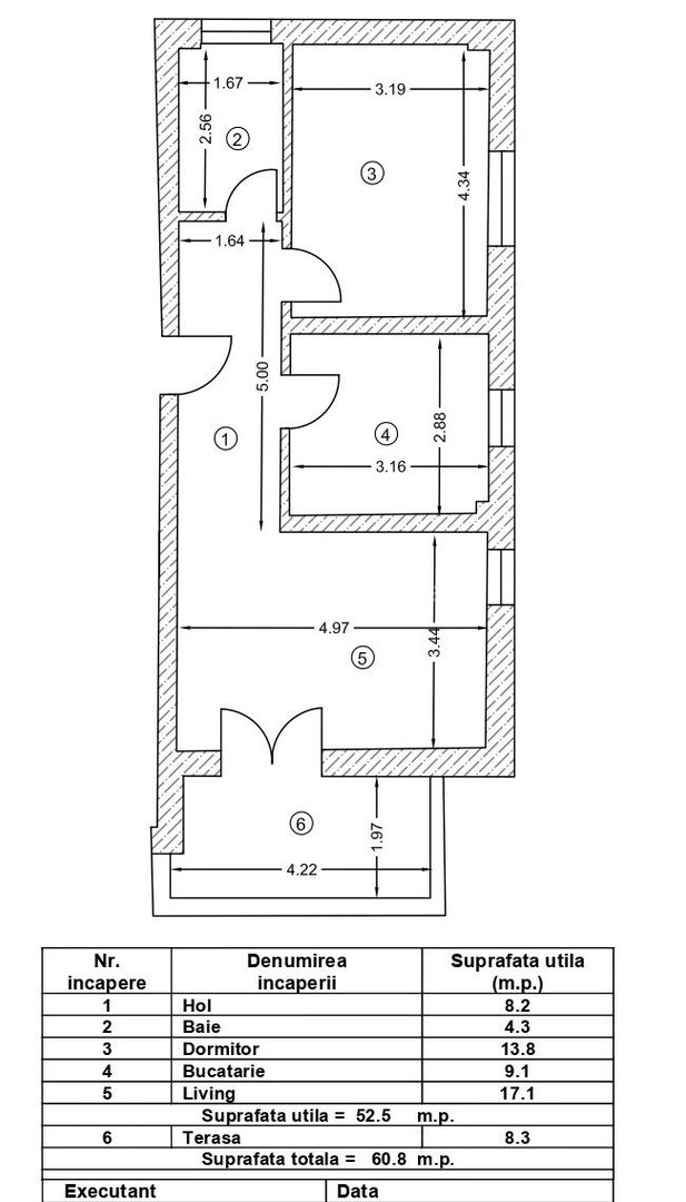 Apartament 2 camere Chiajna - Giulesti Sarbi ( Bucuresti - Sector 6 ) - Schiță 4