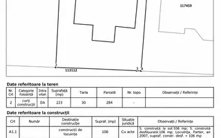 Casă de vânzare - Oraș Pantelimon - 2 camere - curte proprie - Schiță 20