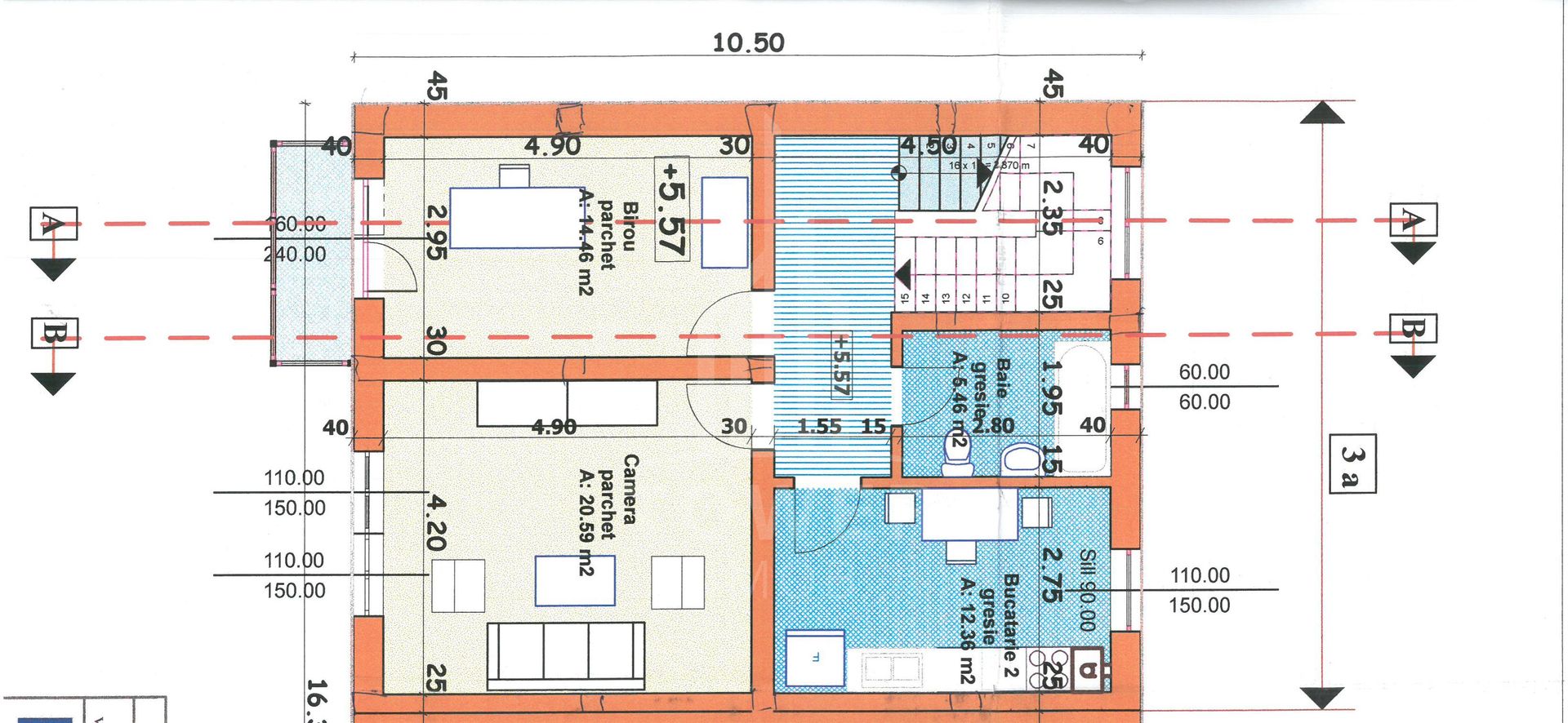 🏢 Apartament cu Destinație Birouri – Etaj 1, 3 Camere, 55 mp – Ultracentral - Poză 1