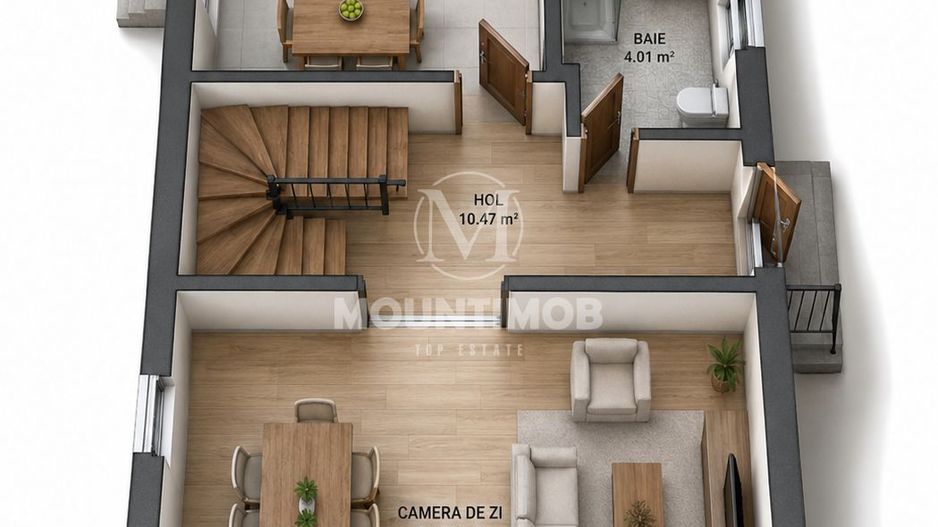 Casă individuală, 108 mp utili, NZEB | 300 mp teren, Sânpetru/Brașov - Schiță 7